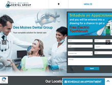 Tablet Screenshot of dmdentalgroup.com